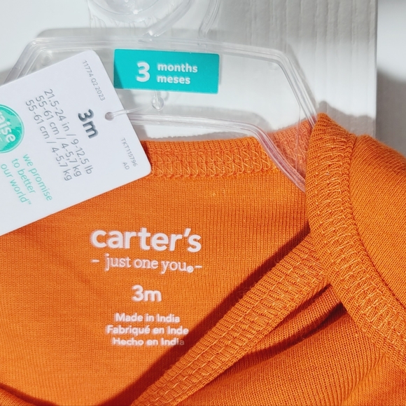 COPY - Carter's My First Halloween One Piece Size 3M - Picture 3 of 4